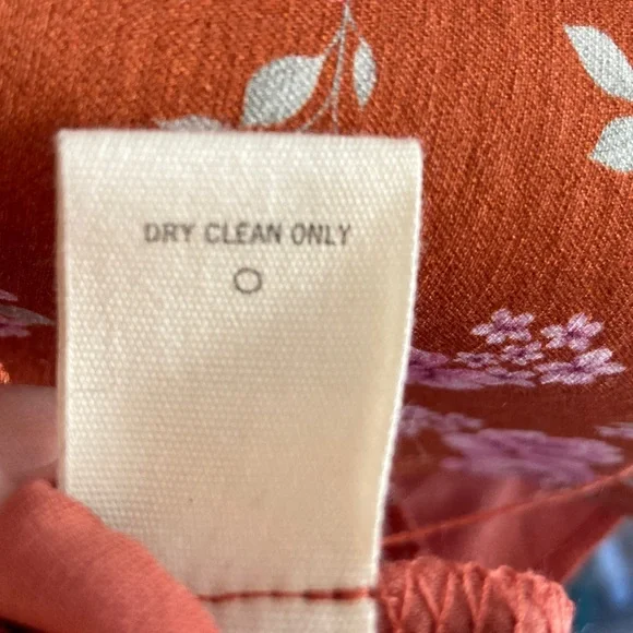 Altar'd State Floral Dark Orange/Clay Lined Dress Sz M NWT $69.95 Retail - Picture 7 of 8